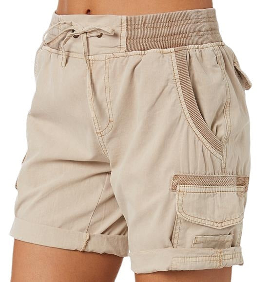 Damen Cargo Shorts Sommer Freizeitmode mit Taschen – Bequeme Outdoor Bermudashorts