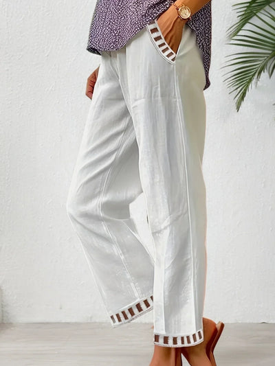 Tracey - Kontrast Besatz Verkürzt Hose