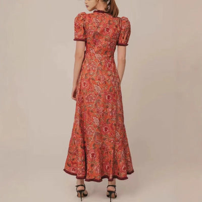 Andrea – Bohemian Kleid mit tailliertem Design