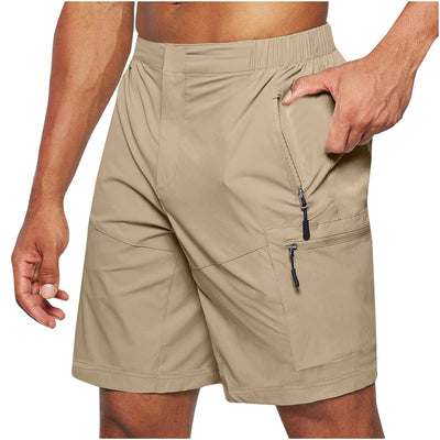 Jacob – Freizeitliche elastische Herren-Shorts mit Gürtelschlaufen für den Sommer