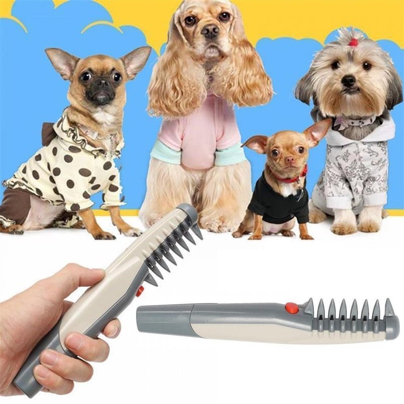 TrimPet Comb™ - Elektrischer Hundekamm Katze Haar trimmen Pflege