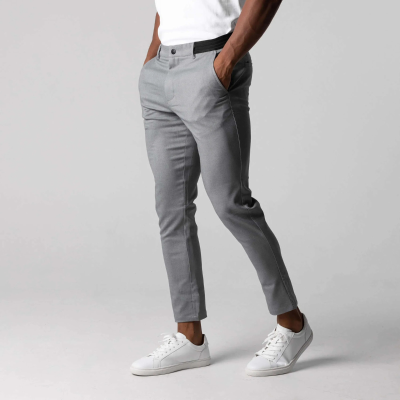 Breton | Herren Chino Hose | Grau Stoffhose