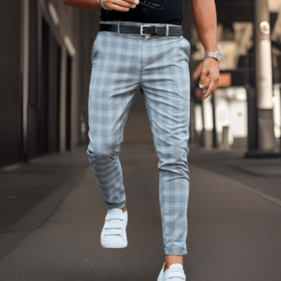 Gabin | Herren Chino Hose | Kariert Stoffhose