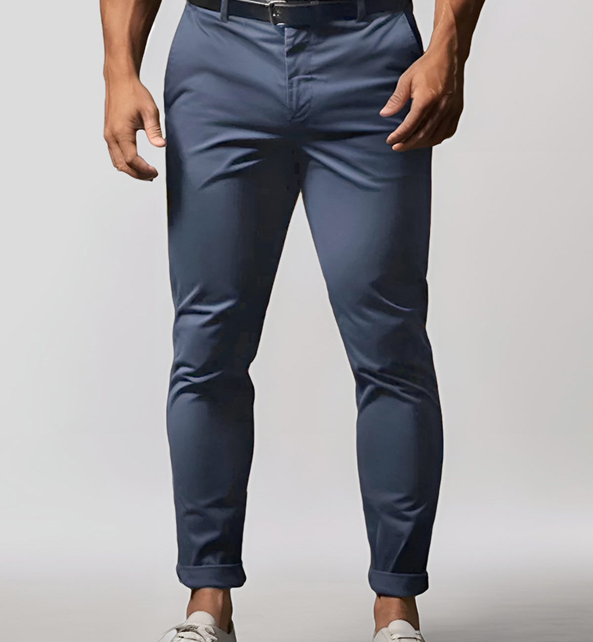 Franky | Herren Chino Hose | Schwarze Stoffhose