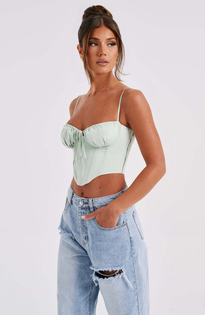 Clara Corset - Sage Green