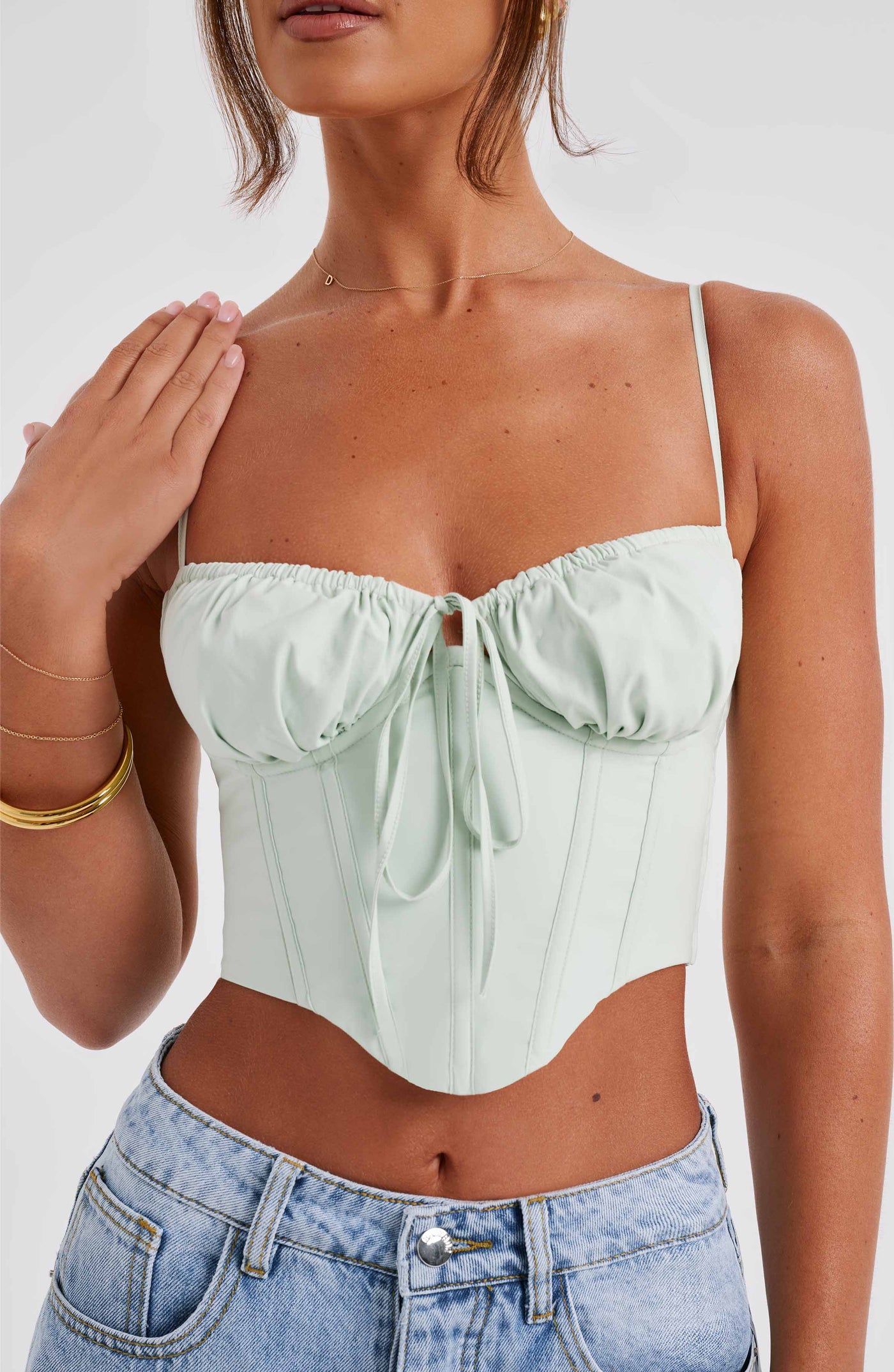 Clara Corset - Sage Green