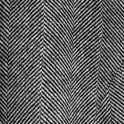 Herrenmantel mit Fischgrätmuster und gespleißtem Pelzkragen