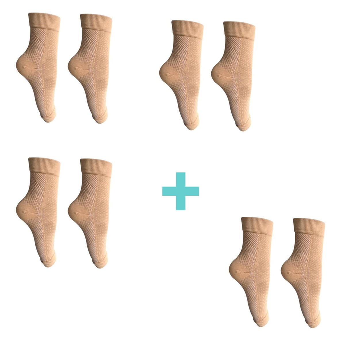 ComfortFeet™ Offene Zehen-Kompressionsknöchelsocken