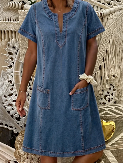 Polixeni – Weiches Jeans Kleid