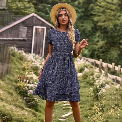 Barbara – Freizeitkleid mit Rundhalsausschnitt für den Sommer