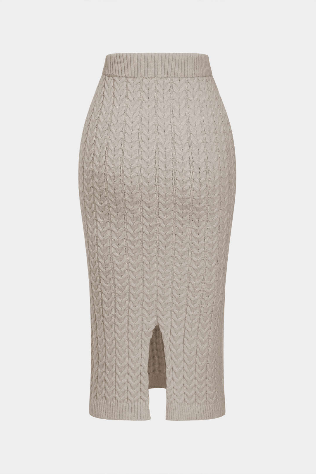 Thea | Strick-Zweiteiler-Set mit Zopfmuster & figurbetontem Schnitt