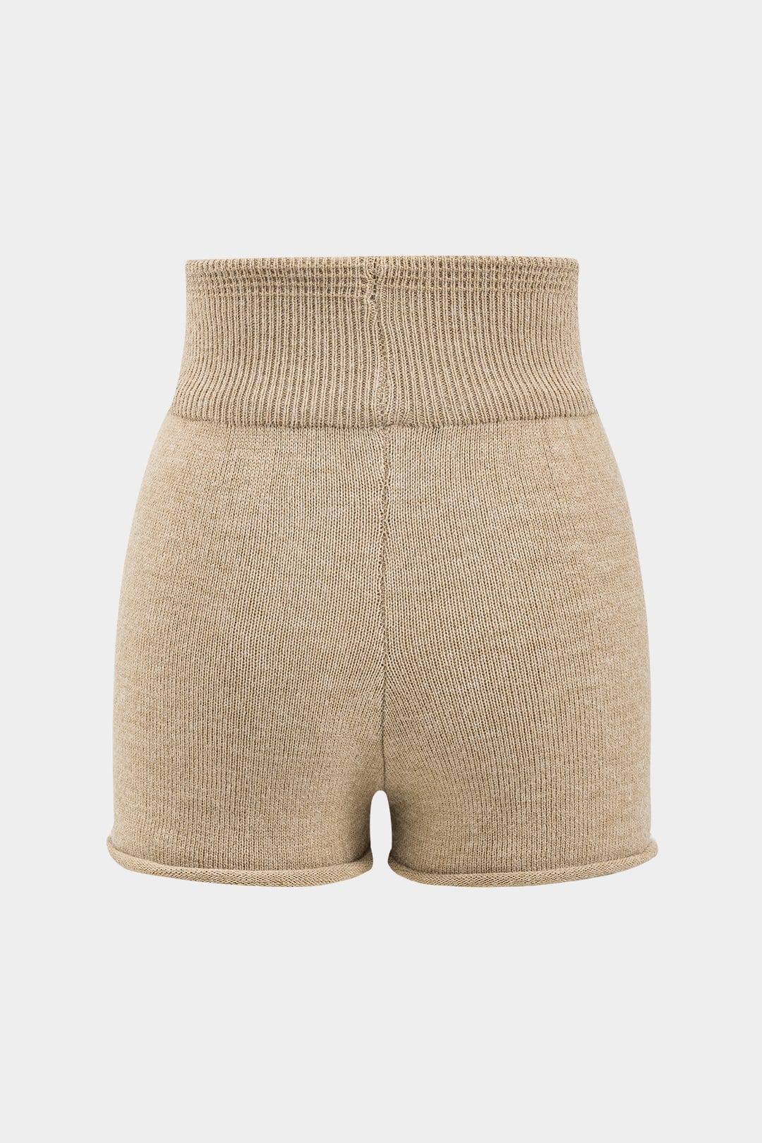 Luana | Stylishes Strick-Zweiteiler-Set mit One-Shoulder-Pullover & High-Waist-Shorts