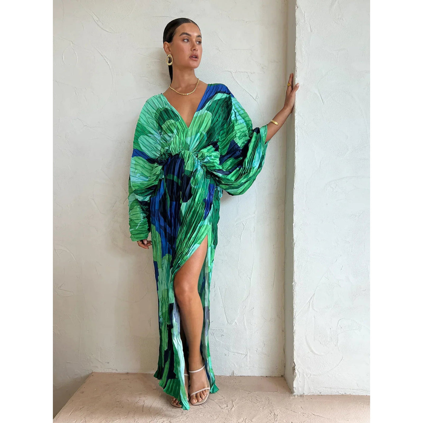 Joy – Plissiertes lässiges Urlaubskleid für Damen