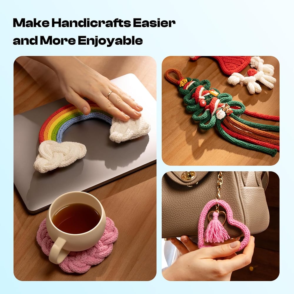 Schnellstrickgerät für Kordeln™ - Gleichmäßiges Stricken leicht gemacht