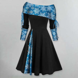 Harriet – Elegantes Ein-Schulter-Kleid mit langen Ärmeln für Damen