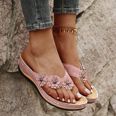 Andrea – Retro Sandalen für Damen mit Wedge-Style für den Outdoor-Strand