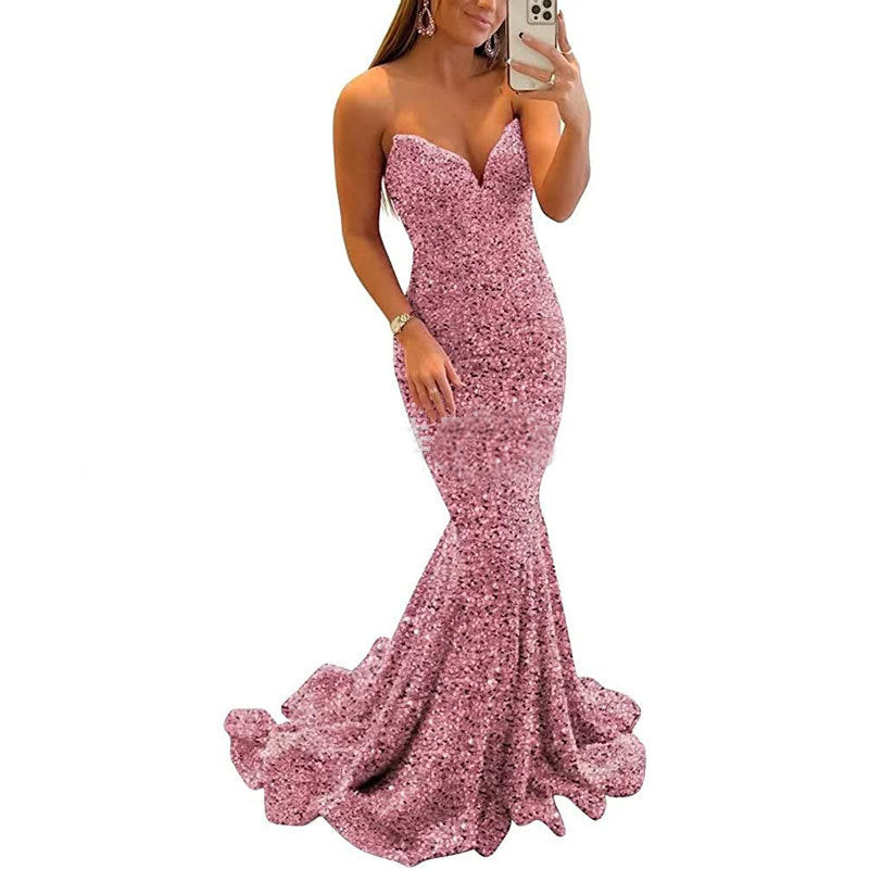 Patricia – Funkelnde Abendkleider für Frauen mit sexy langem Prom-Kleid