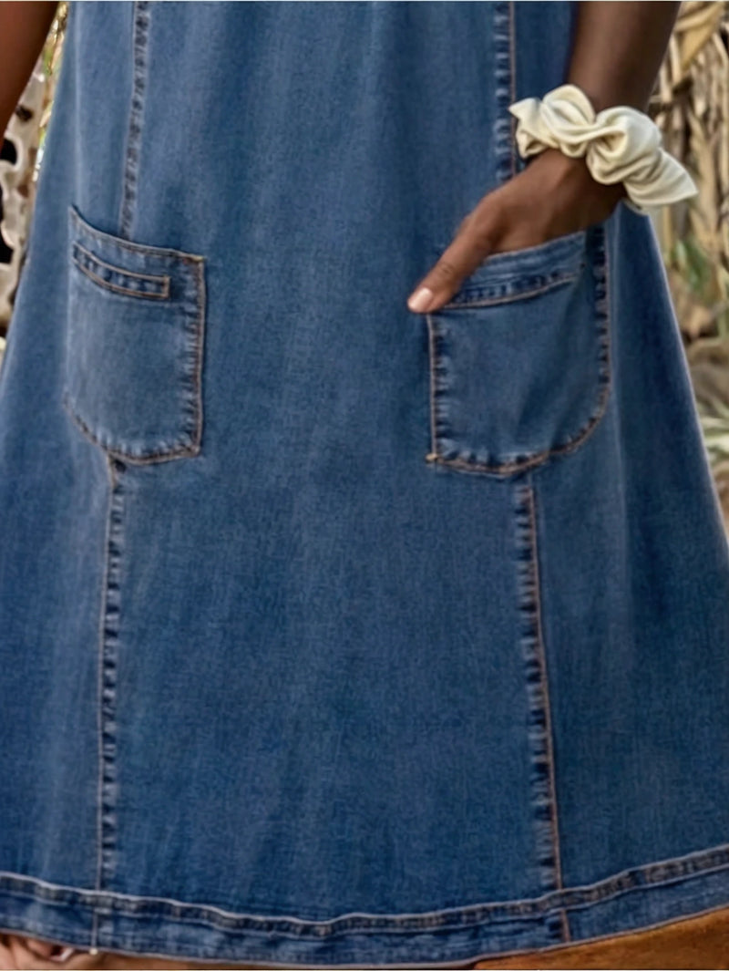 Polixeni – Weiches Jeans Kleid