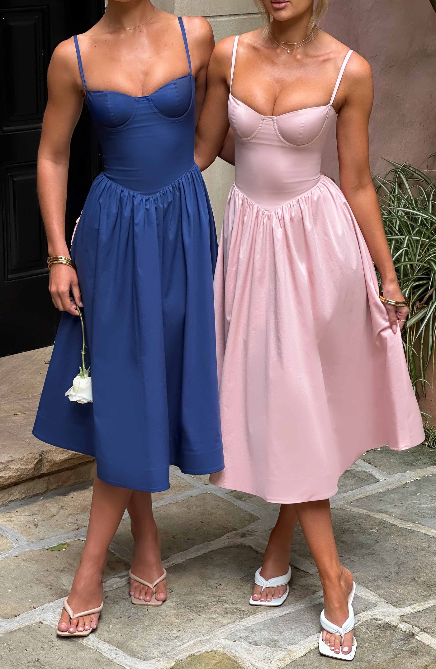 Blush Daisey Midi Dress