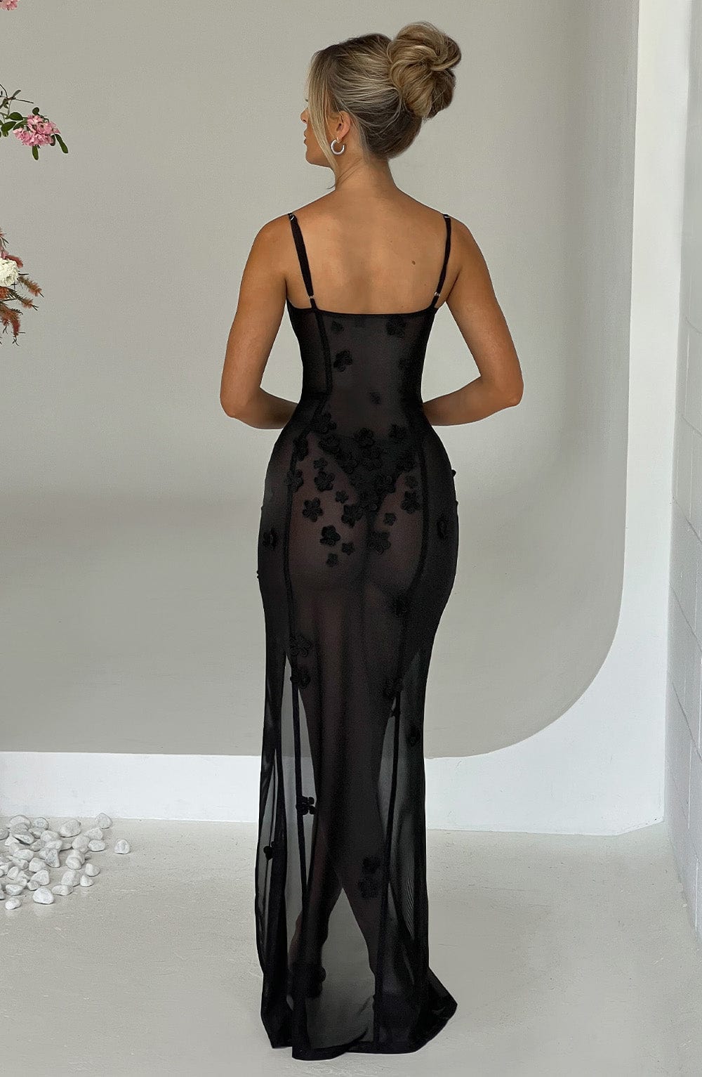 Dalary Lange Maxi Kleid - Schwarz