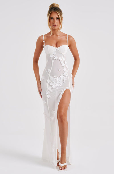 Dalary Elfenbein Maxi Kleid