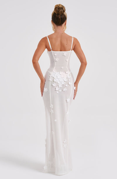 Dalary Elfenbein Maxi Kleid