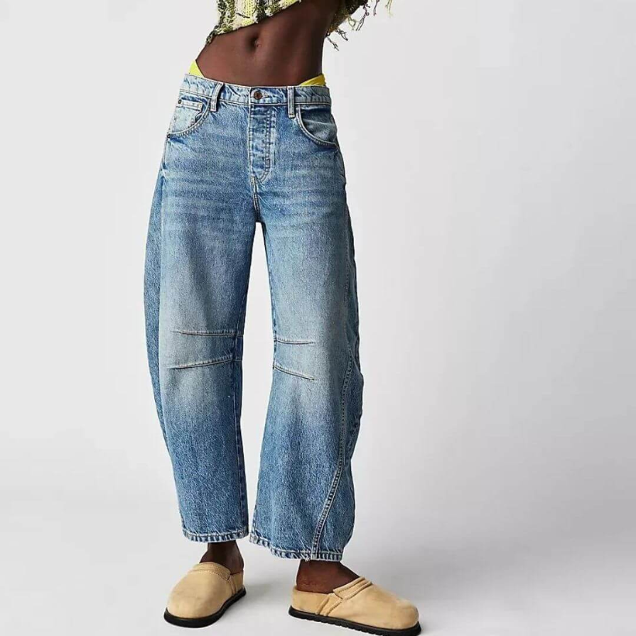 Xayana | Damen Weite Jeans | Baggy