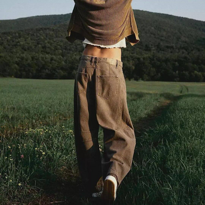 Xayana | Damen Weite Jeans | Baggy