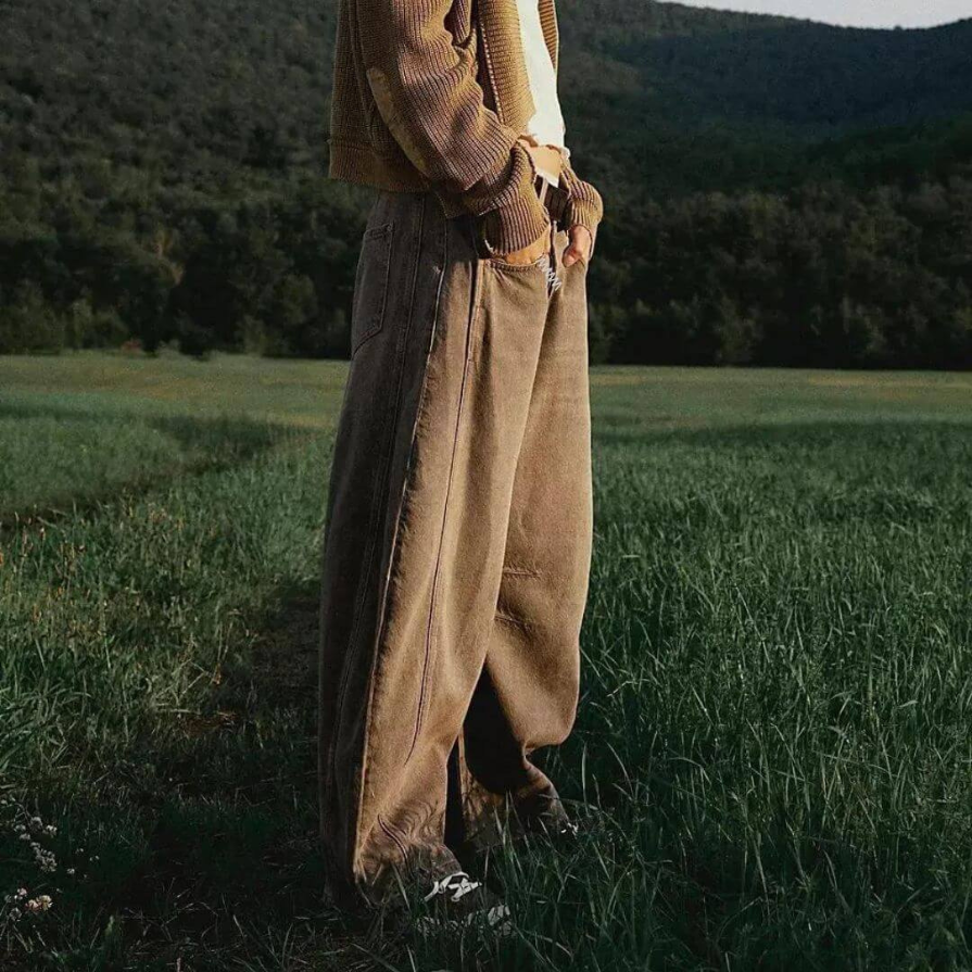 Xayana | Damen Weite Jeans | Baggy