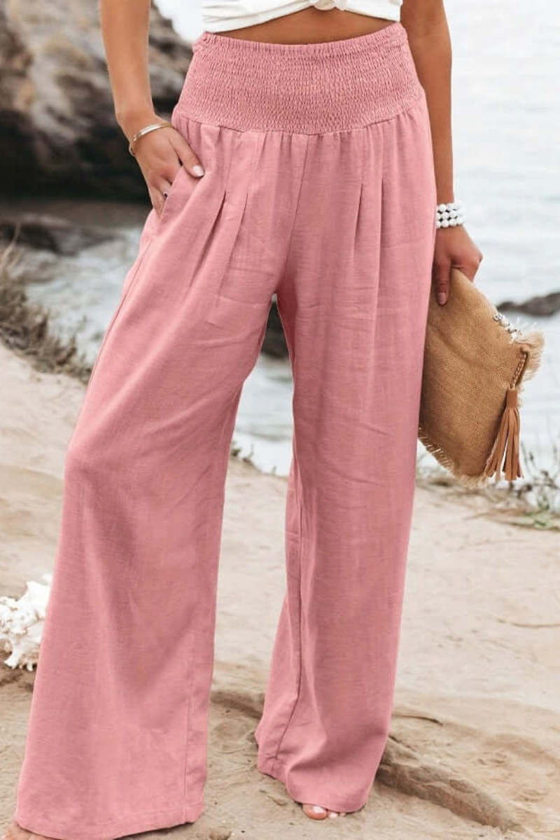 Xandrine | Damen Elegant Weite Hose | Sommer