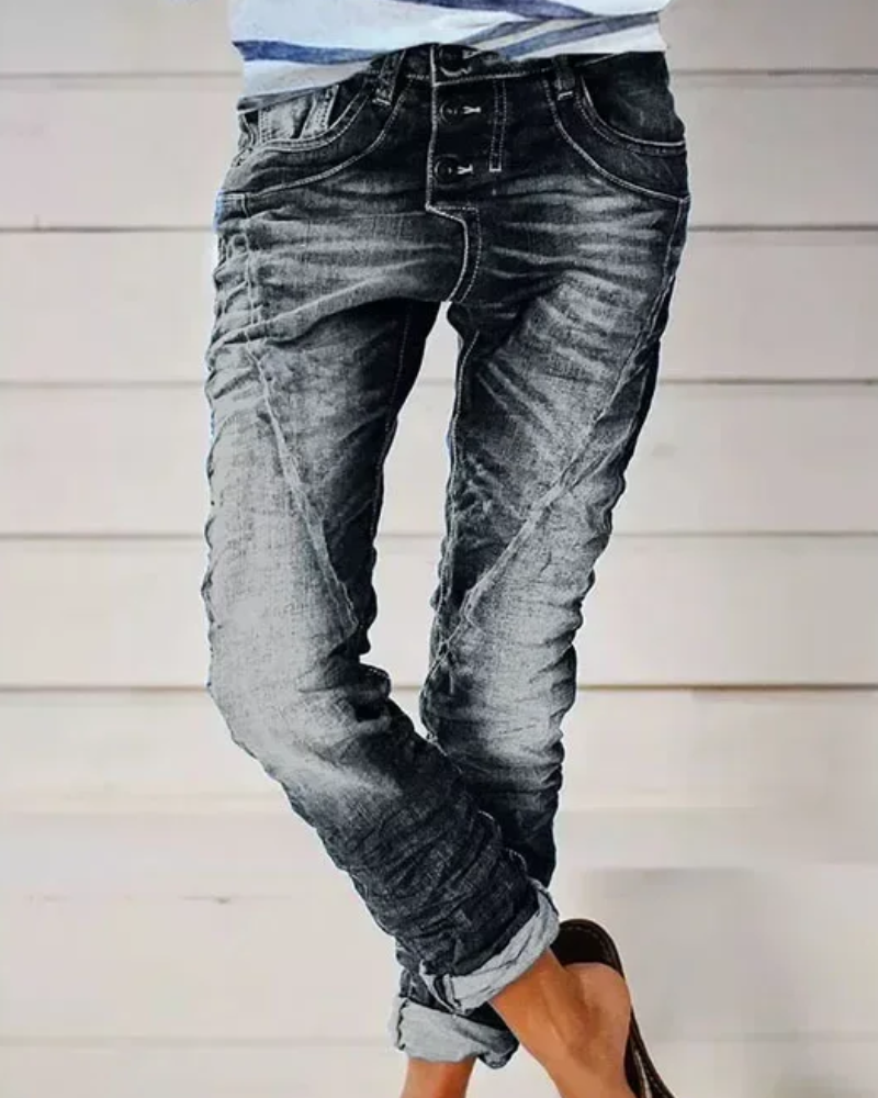 Lannie | Damen High Waist Jeans | Stretch