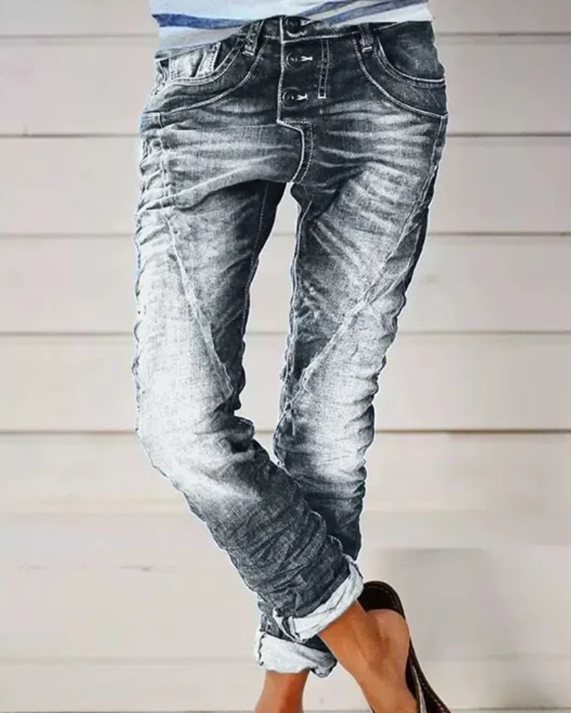 Lannie | Damen High Waist Jeans | Stretch