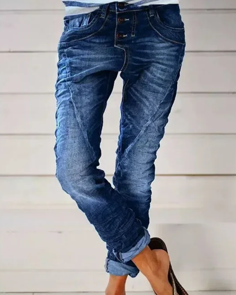 Lannie | Damen High Waist Jeans | Stretch