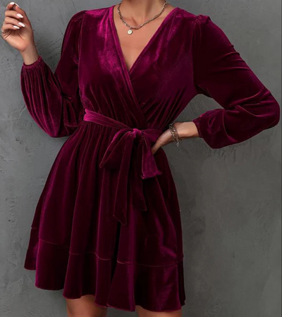 Jahlil | Langarm Ballkleid | Mini