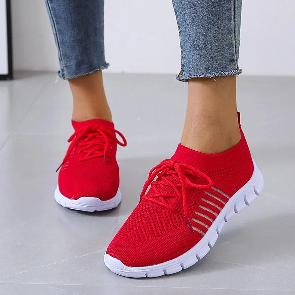 Damen Orthopädische Sneakers mit Atmungsaktivem Netz