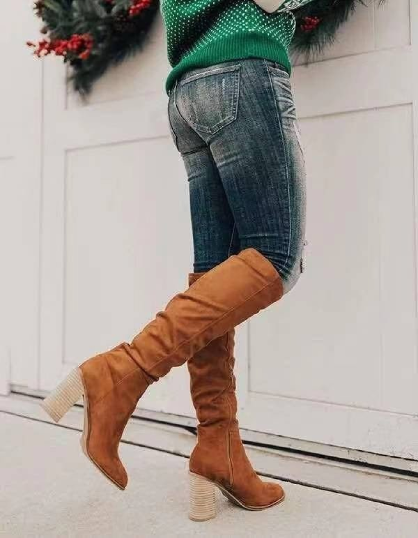 Clemence | Damen Overknee Stiefel | Schwarz