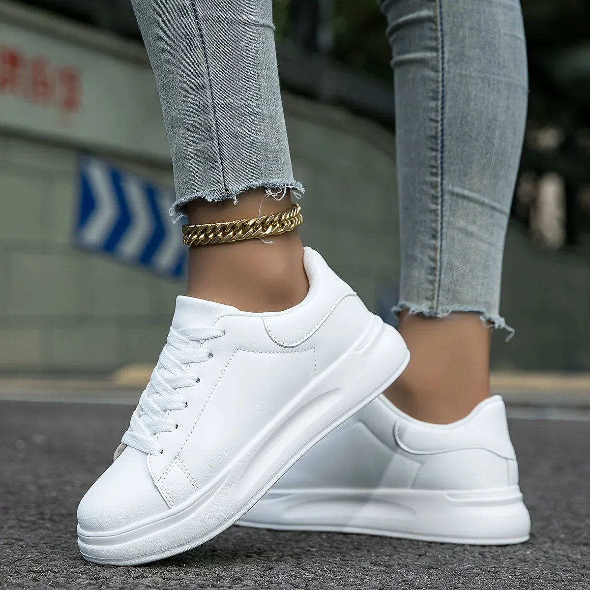 Damen Sneaker mit Kontrastdetails