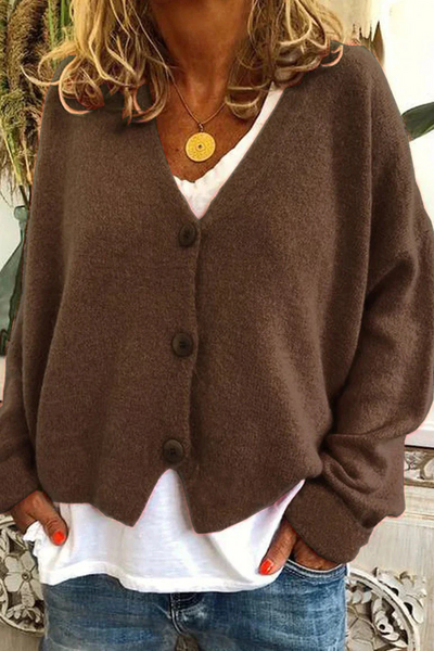 Monalize | Damen Strickjacke Kurz | Rot