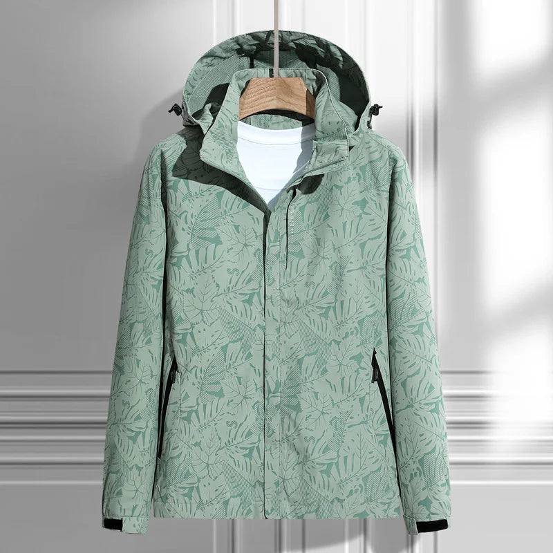 Damen Wind und Regenjacke mit Kapuze