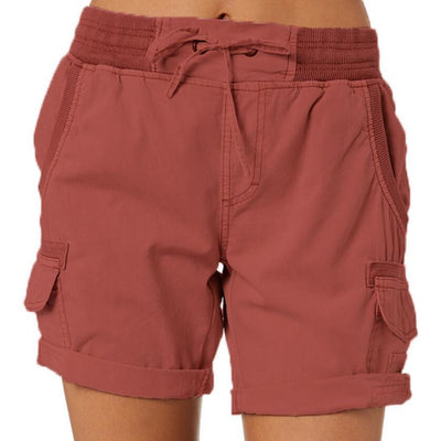 Damen Cargo Shorts Sommer Freizeitmode mit Taschen – Bequeme Outdoor Bermudashorts