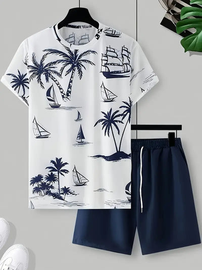 Barea – Elegant Sommer Zweiteilig Gedruckt  Set