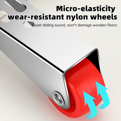 1+1 GRATIS | SqueakSafe™ - Drehbare Türrolle mit langem Halter