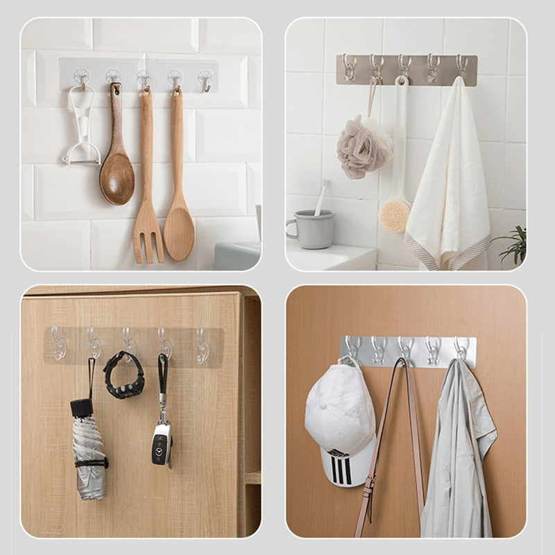 1+2 Gratis | HangerDesign™ Multifunktionale Transparente Haken