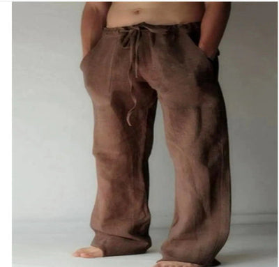 Herren Leinen Freizeithose im Japanischen Stil – Locker, Atmungsaktiv & Modern für Alltag und Urlaub