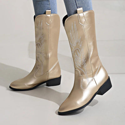 Weiche Western-Cowboystiefel für Damen | Bequem