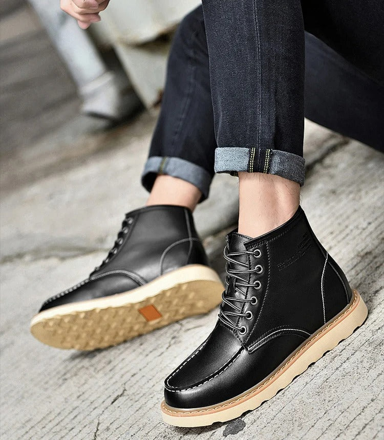 PAUL |  Stiefel mit Wollfutter +6CM +8CM +10CM