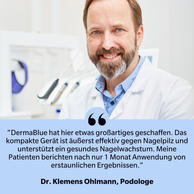 DermaBlue™ Blaulicht Therapiegerät gegen Nagelpilz
