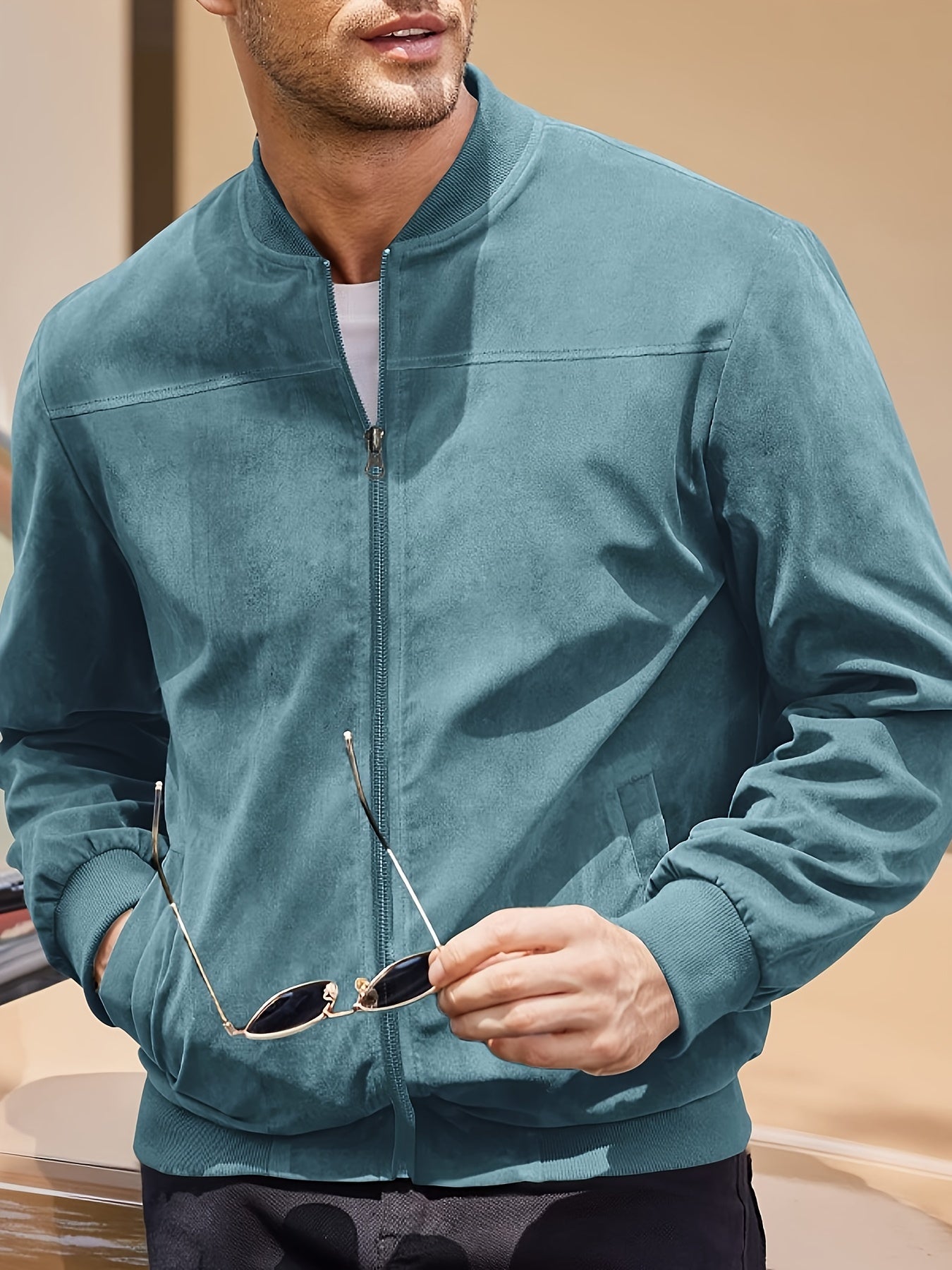 MIRAVO | Retro Herrenjacke aus Wildleder-Optik