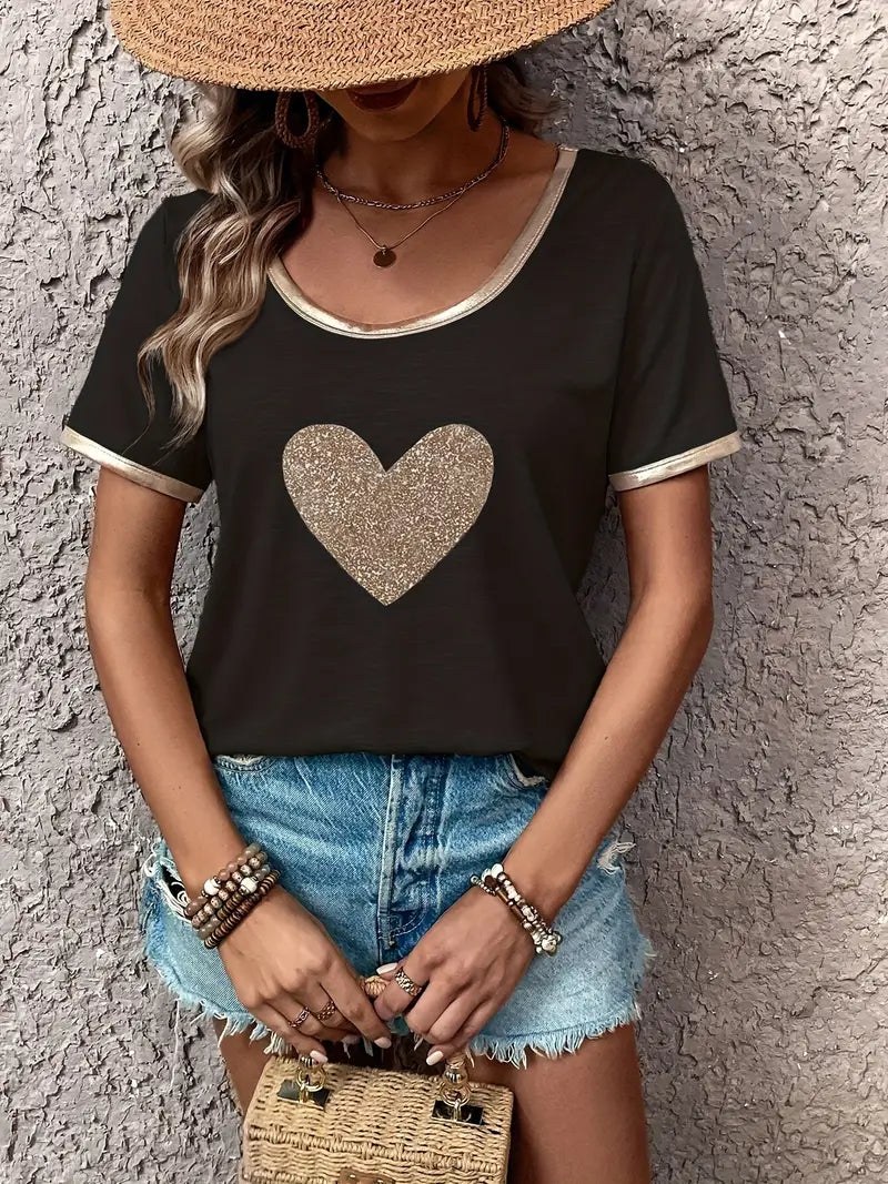 Lamprini - Elegantes Kurzarm T-Hemd