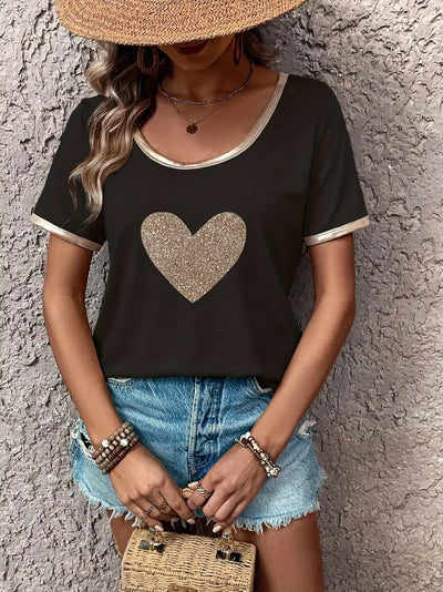 Lamprini - Elegantes Kurzarm T-Hemd